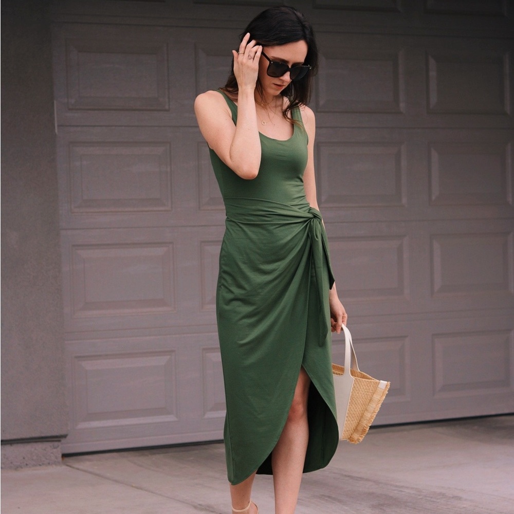 Reformation Knit Wrap Dress